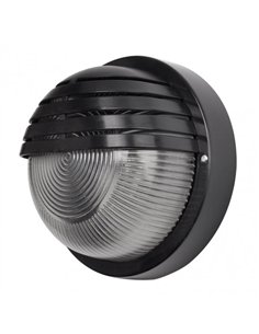 Aplique Exterior Canopus 1xe27 Policarbonato Negro 18