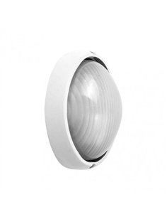 Aplique Ext. Aluminio Vega Peq.1xe27 Blanco  10x22x14 Cm Ip44