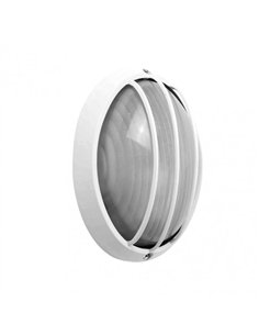 Aplique Ext.oval Aluminio Aquila Peq.1xe27 Blanco  10