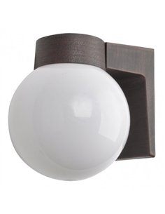 Aplique Exterior Aluminio Procyon 1xe27 Marron  18x15x18 Cm  Ip44