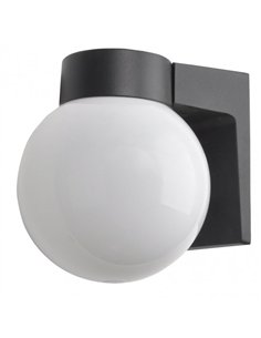 Aplique Exterior Aluminio Procyon 1xe27 Negro  18x15x18 Cm  Ip4