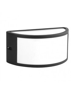 Aplique Exterior Aluminio Ara 1xe27 Negro Ip44 13x25x12 Cm