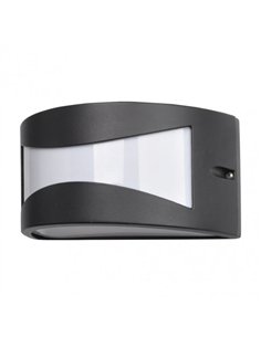 Aplique Exterior Aluminio Hadar 1xe27 Negro Ip44 13x25x12 Cm