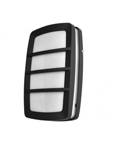 Aplique Exterior Aluminio Capella 1xe27 Negro Ip44 8