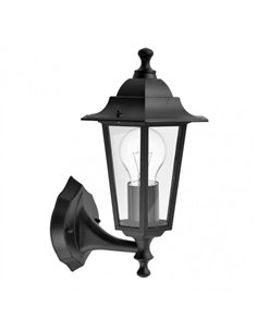 Aplique Exterior Aluminio Auriga 1xe27 Negro Ip44 32x22x17 Cm