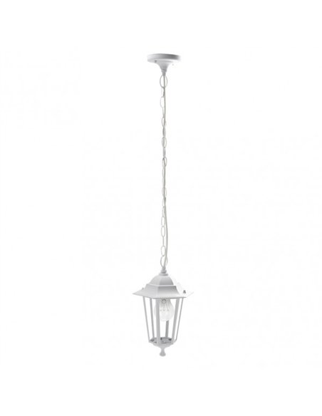 Colgante Exterior Aluminio Auriga 1xe27 Blanco  Regx17x17 Cm  Ip44