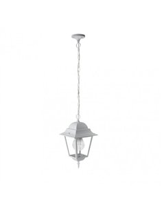 Colgante Exterior Aluminio Spica 1xe27 Blanco Ip44  Regx21