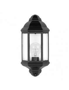 Aplique Exterior Aluminio Shaula 1xe27 Negro Ip44 36