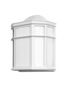 Aplique Exterior Aluminio Bellatrix 1xe27 Blanco  25x11x19