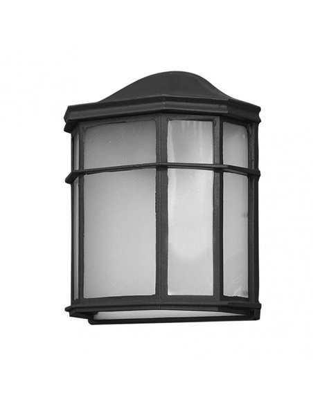Aplique Exterior Aluminio Bellatrix 1xe27 Negro  25x11x19