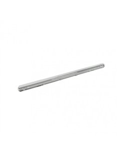 Pantalla Estanca 120cm Lines  Para Led 1xt8 Ip54 Gris/transparente 128x7 2