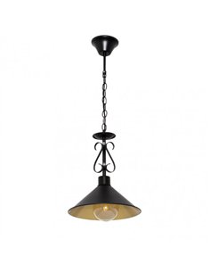 Colgante Azalea 1xe27 Negro/oro Regx26x26 Cm