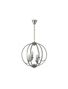 Colgante Narciso 6xe14 Niquel Regex51x51 Cm