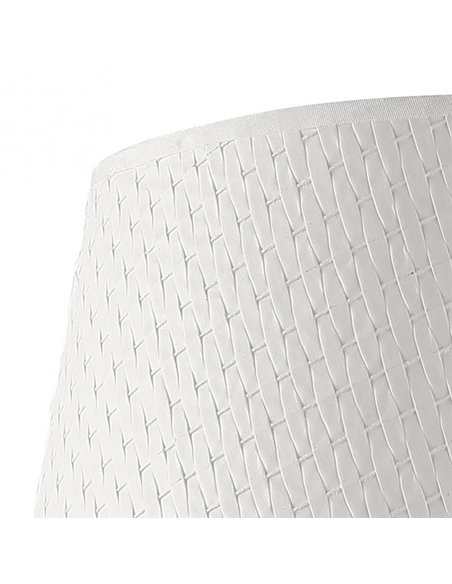 Lampara Crasas 3xe14 Blanco/oro Regx49x49 Cm