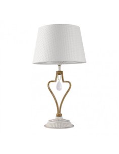 Sobremesa Crasas 1xe14 Blanco/oro 49x27x27 Cm