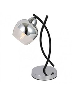 Sobremesa Denali 1xe27 Cromo/negro 36x23x14 Cm 2