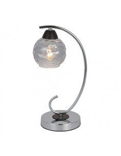 Sobremesa Etna 1xe14 Cromo/wengue 35x14x19 Cm 2