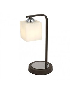 Sobremesa Elbrus 1xe27 Wengue/Cromo 35x18x14 Cm 2