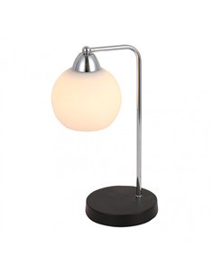 Sobremesa Pissis 1xe27 Cromo/negro 35x17x14 Cm 2