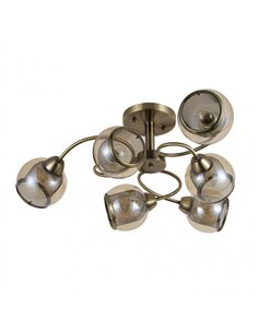 Lampara Stanley 6xe27 Cuero 26x68x68 Cm