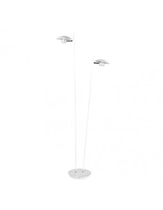 Pie Salon Ciudad Del Cabo 2l 12w 4000k Blanc/plata150x30x25 Cm 1080 Lm Dirigible Y Orientable