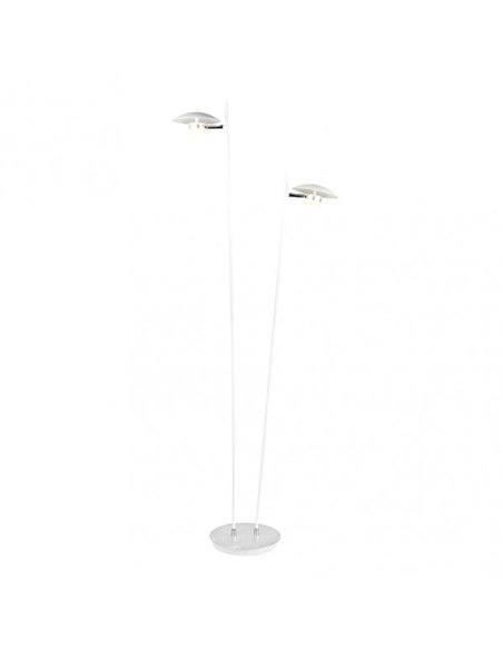 Pie Salon Ciudad Del Cabo 2l 12w 4000k Blanc/plata150x30x25 Cm 1080 Lm Dirigible Y Orientable