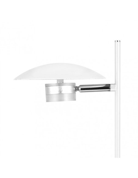 Pie Salon Ciudad Del Cabo 2l 12w 4000k Blanc/plata150x30x25 Cm 1080 Lm Dirigible Y Orientable