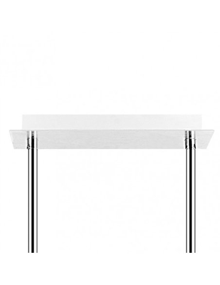 Lampara Ciudad Del Cabo 4l 24w 4000k  Blanco/plata Regx85x15 Cm 1920 Lm