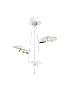 Colgante Ciudad Del Cabo 3l 18w 4000k Blanco/plata 53x39x39 Cm 1440 Lm Dirigible Y Orientable 2