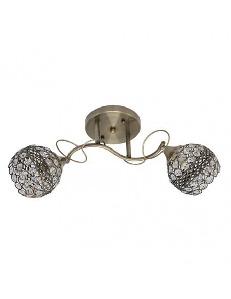Lampara Lalibela 2xe14 Cuero 22x51x14