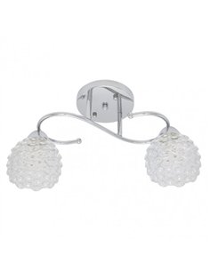 Lampara Bagan 2xe14 Cromo  22x42x14