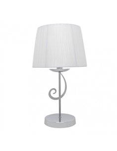 Sobremesa Luxor 1xe14 Cromo Pant. Blanca 45x25x25 Cm