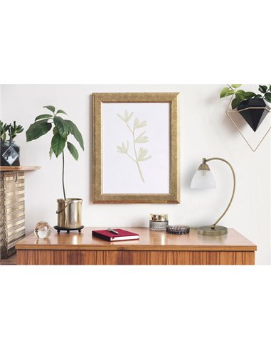 Sobremesa Jaipur 1xe14 Cuero 39x23x15 Cm