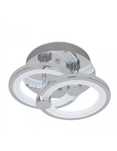 Plafon Sydney 32w 3000-4000-6500k Cromo 14x30x20 Cm 4160 Lm Regulable