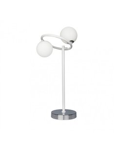 Sobremesa La Habana 2xg9 Blanco/cromo 50x21x23 Cm