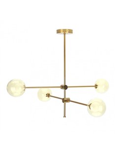 Lampara Jerusalen 4xg9 Bronce 63x82x82 Cm 2