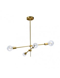 Lampara Jerusalen 4xe27 Bronce 64x71x71 Cm