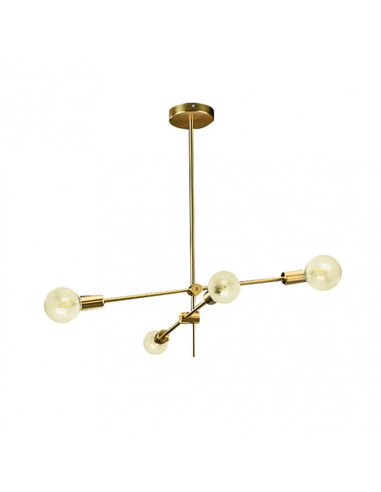 Lampara Jerusalen 4xe27 Bronce 64x71x71 Cm