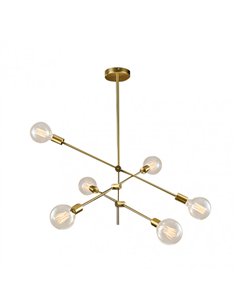 Lampara Jerusalen 6xe27 Bronce 73x81x81 Cm 2