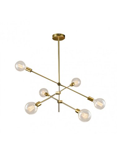 Lampara Jerusalen 6xe27 Bronce 73x81x81 Cm