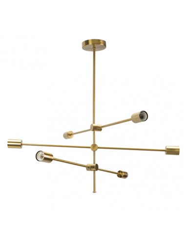 Lampara Jerusalen 6xe27 Bronce 73x81x81 Cm