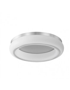 Plafon Paris 48w 3000-4000-6500k Blanco/plata 4080 Lm 12x55x55 Cm C/remoto