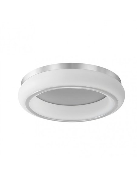 Plafon Paris 48w 3000-4000-6500k Blanco/plata 4080 Lm 12x55x55 Cm C/remoto