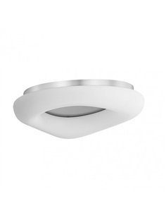 Plafon Paris Gr 60w 3000-4000-6500k Cm Blanco/plata 5100lm 14x64x54 Cm C/remoto