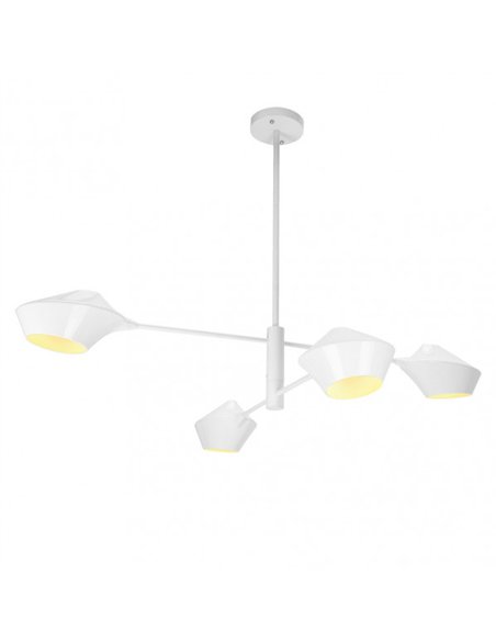 Lampara Beijing 4xe27 Blanco 76x103x103 Cm