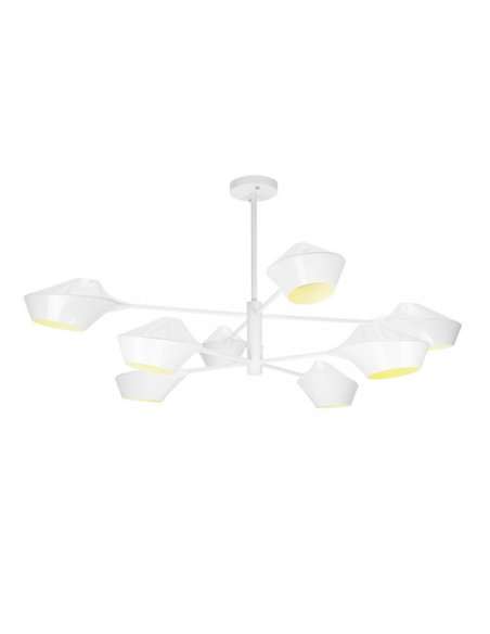 Lampara Beijing 8xe27 Blanco 76x113x113 Cm