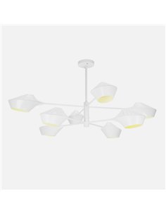 Lampara Beijing 8xe27 Blanco 76x113x113 Cm 2