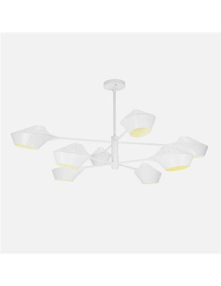 Lampara Beijing 8xe27 Blanco 76x113x113 Cm