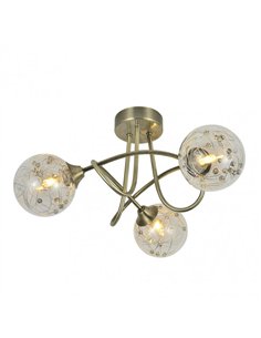 Lampara Rio De Janeiro 3xg9 Cuero 21x37x37 Cm 2