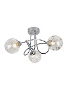 Lampara Rio De Janeiro 3xg9 Cromo 21x37x37 Cm 2